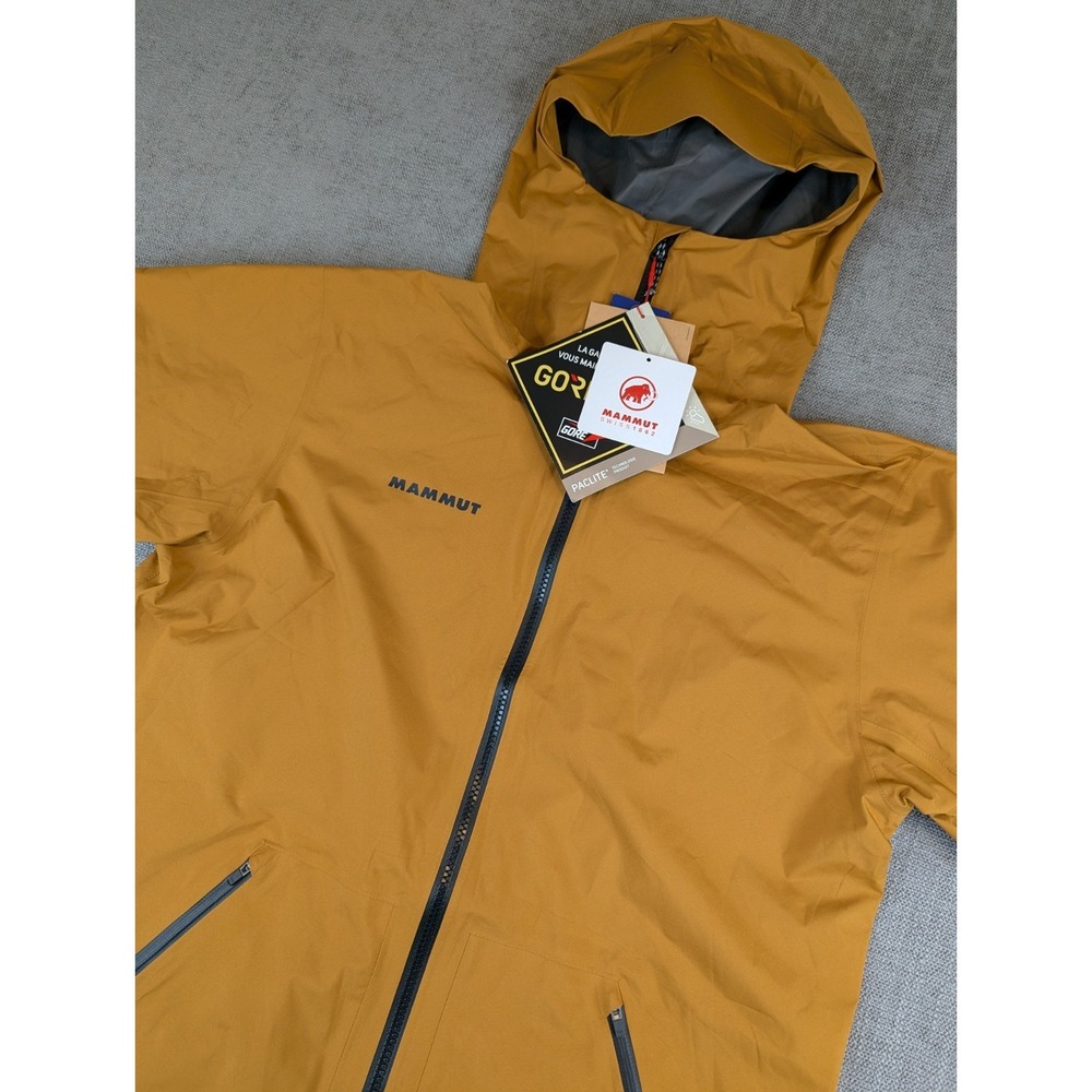 NWT Mammut Jacket Mens S Seon Pac HS Hooded Gore-Tex Rain Paclite Waterproof
